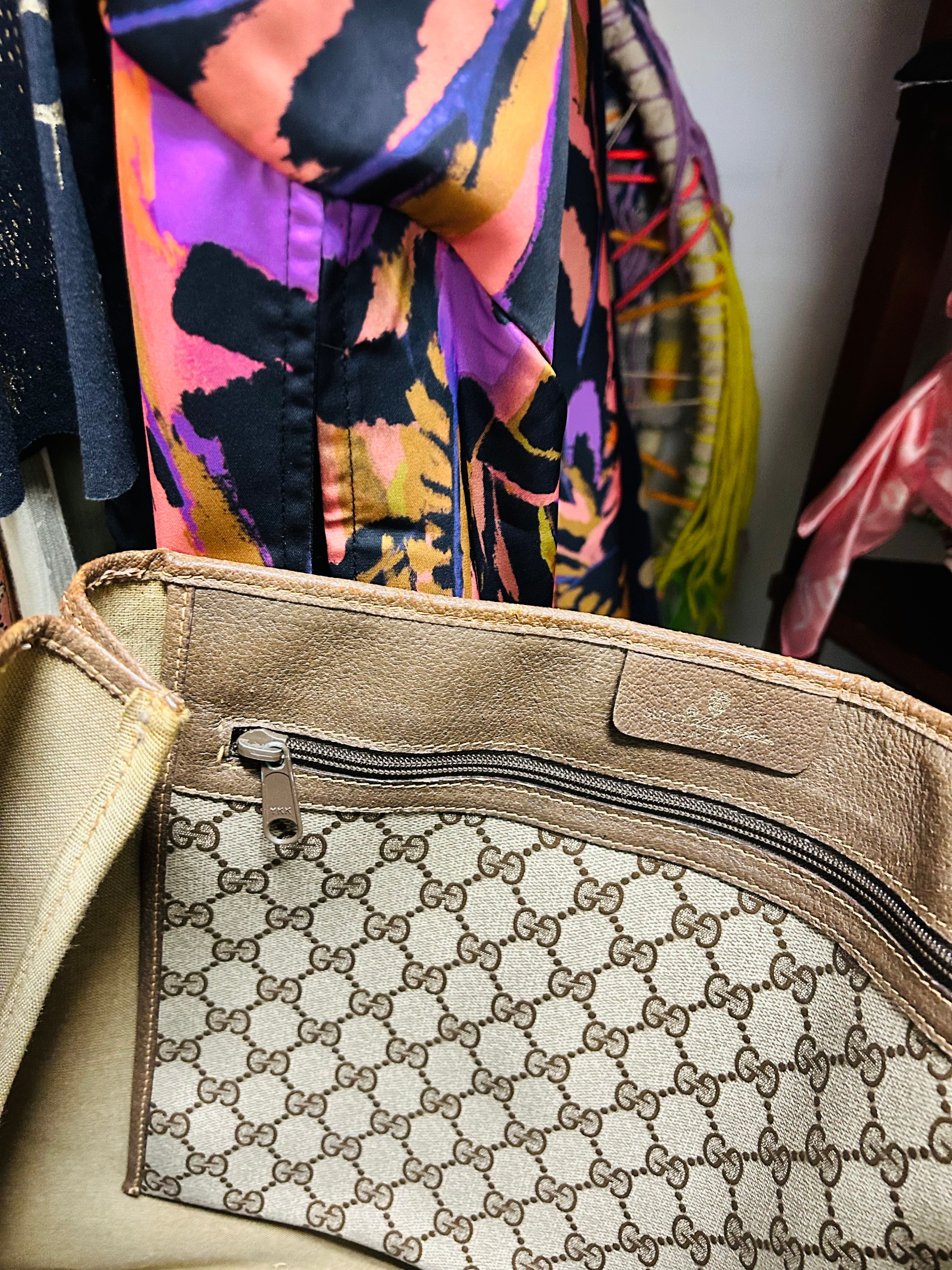 OOAK Authentic Vintage Dotted Handles Gucci Bag