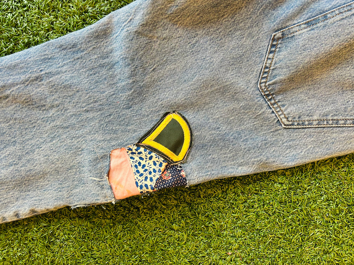 OOAK Vintage Daydreamer Patchwork Jeans