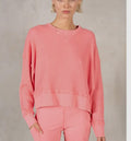 LS Waffle Oversized Top