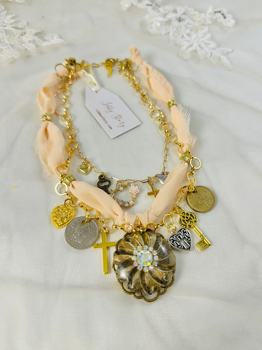 OOAK Layered Charms Necklace