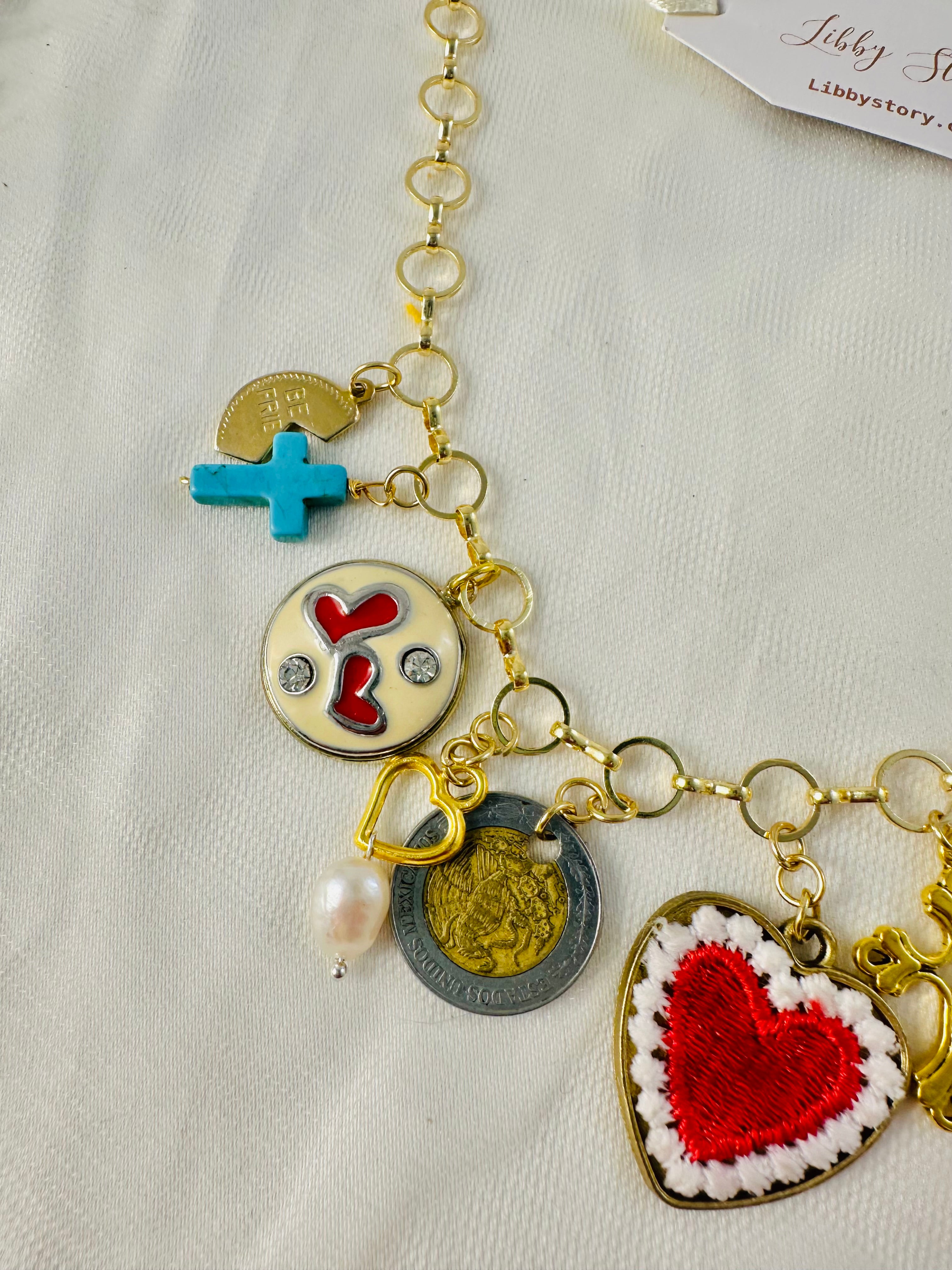 OOAK handmade Heart Pendant Necklace