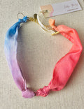 Silk Scarf Necklace for Adding Charms