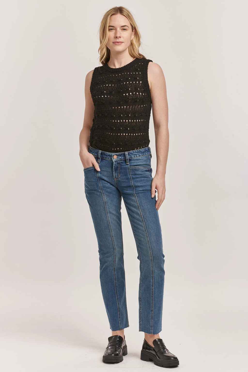 Dear John Playback Mid Rise Slim Straight Jean