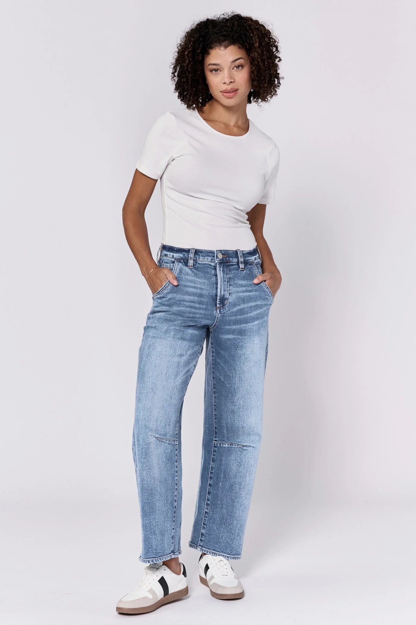 Dear John Cropped Loose Fit Lasso Jean