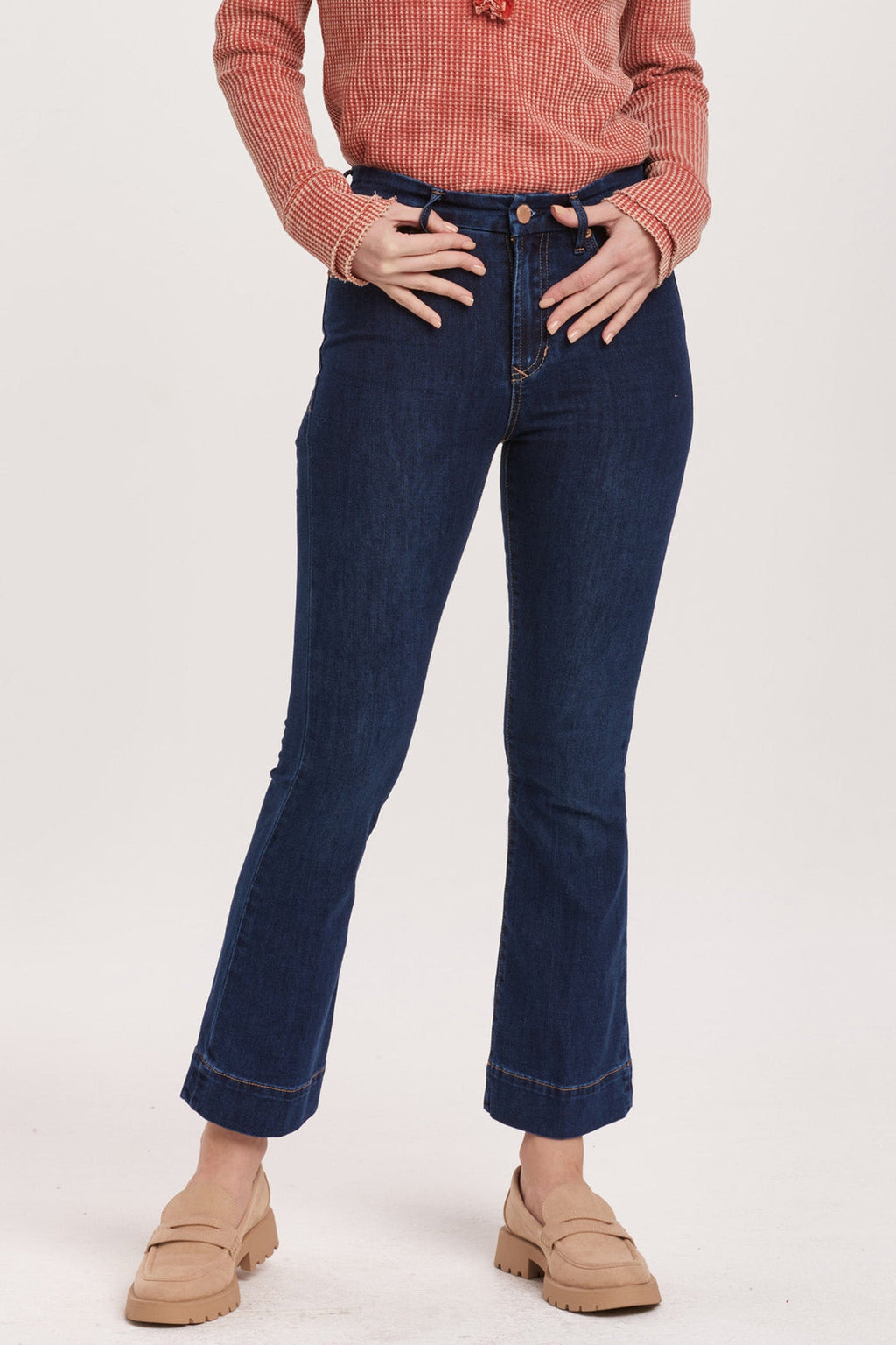 DEAR JOHN DENIM JEANNE CROP FLARE