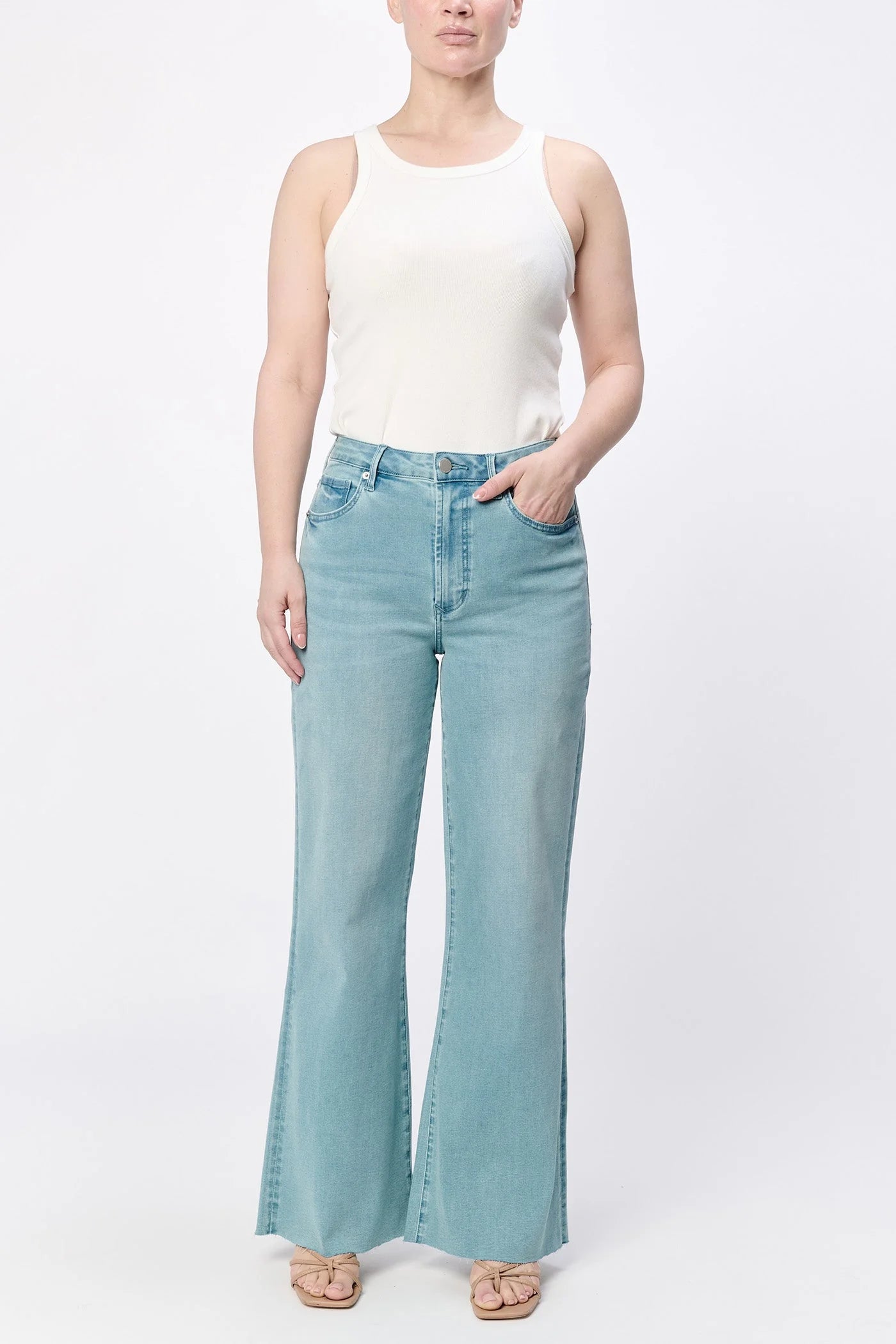 Dear John Fiona Blue Mint Wide Leg Jean