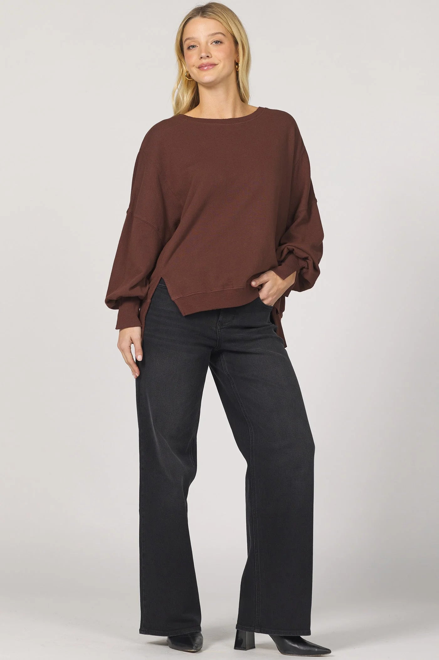 Dear John Trenton Balloon Sleeve Pullover