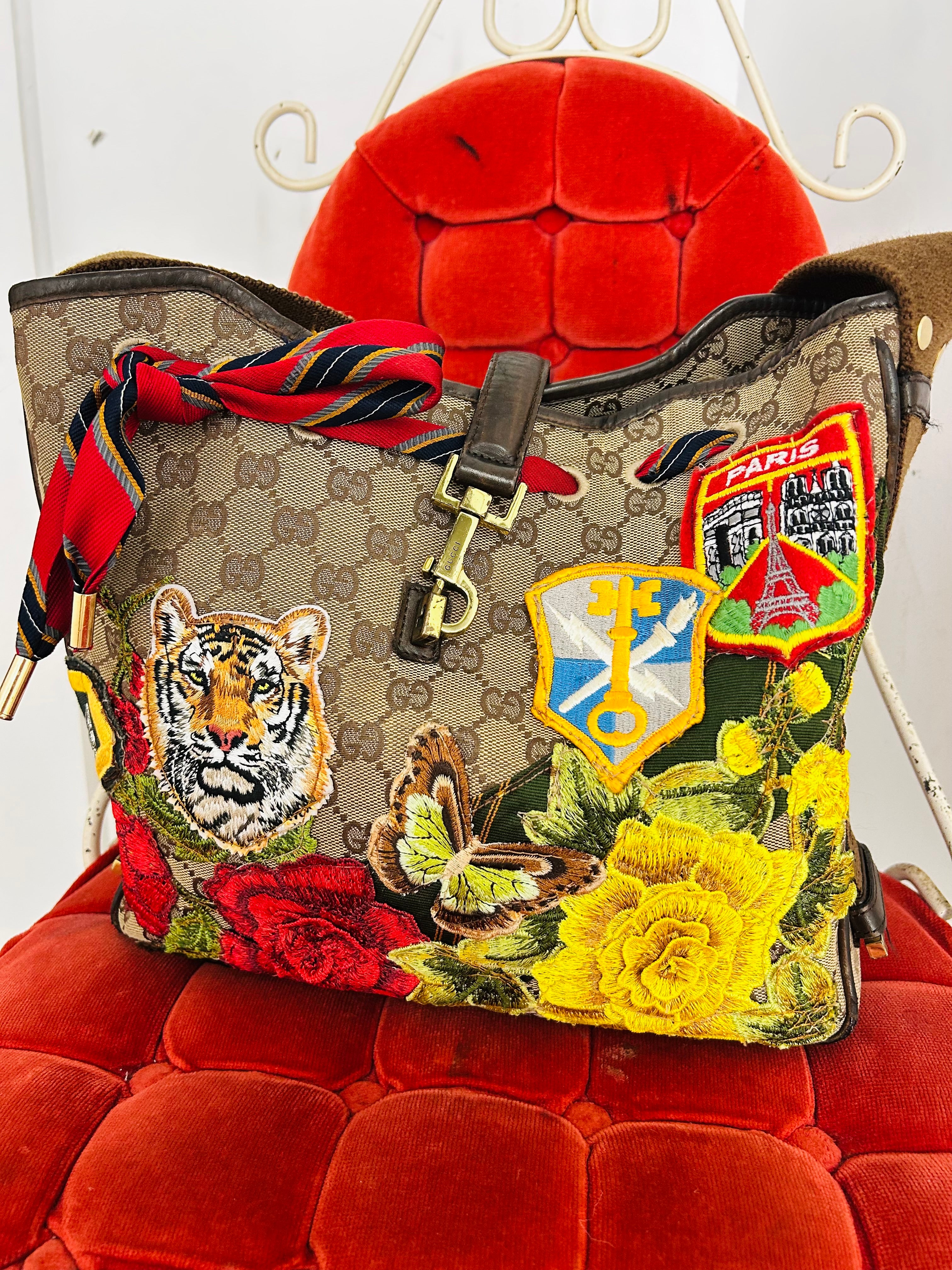 OOAK Vintage Gucci Jackie Drawstring Shoulder Bag
