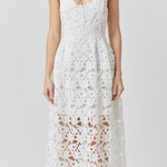 Lace Cami Midi Dress