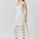 Lace Cami Midi Dress
