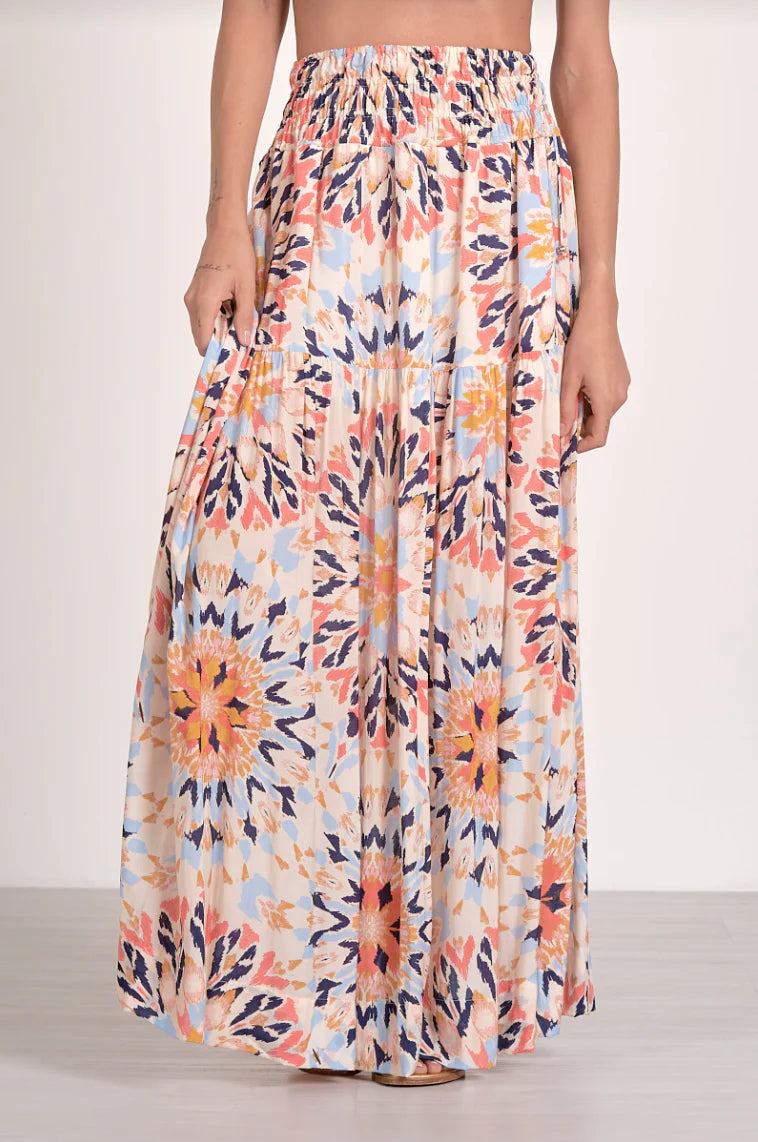 Elan Kaleidoscope Maxi Skirt