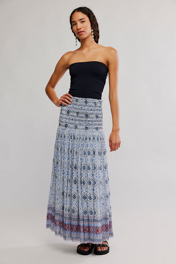 Free People Ravenna Printed Maxi Skirt