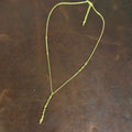 LUXE SEQUIN PAPERCLIP CHAIN LARIAT NECKLACE
