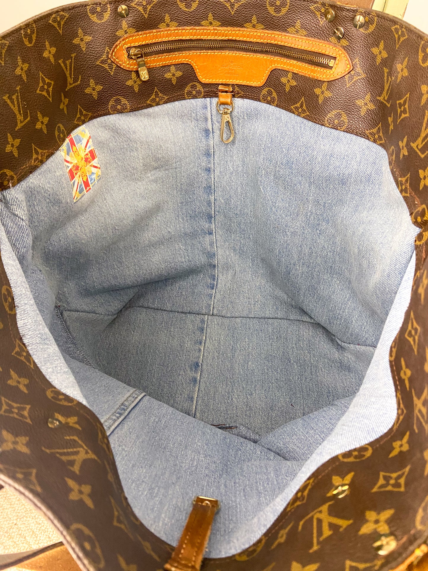 LS Upcycled Vintage LV Fleur-De-Lis Bag