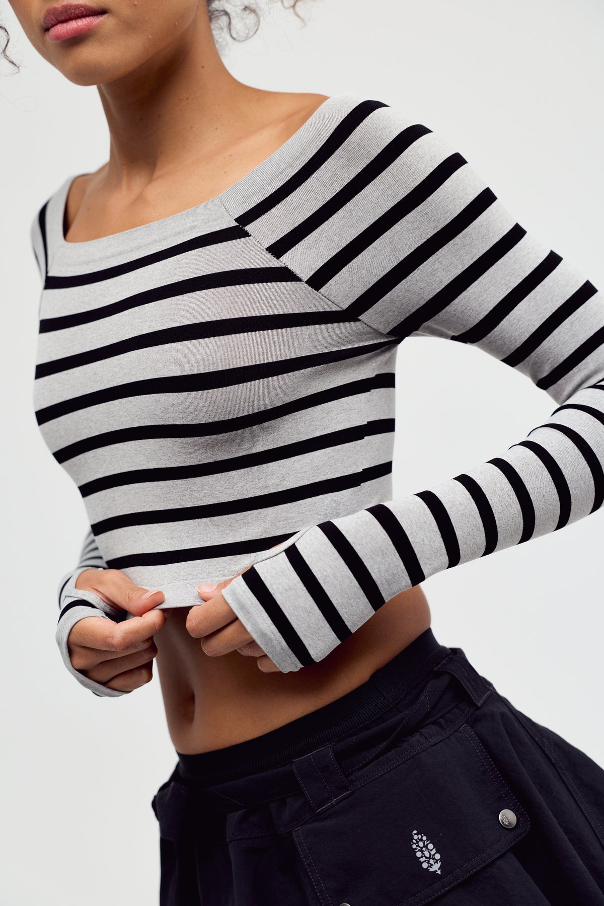 FP Movement Good Karma High Plan Striped Long Sleeve