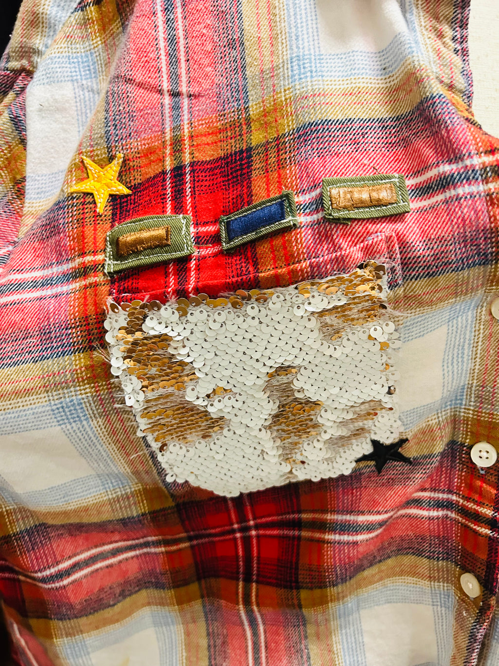 OOAK Rolling Stones Vintage Flannel
