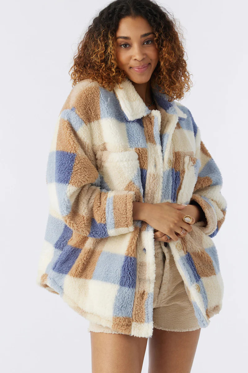 O'Neill Heath Plaid Hi-Pile Fleece Jacket – Libby Story