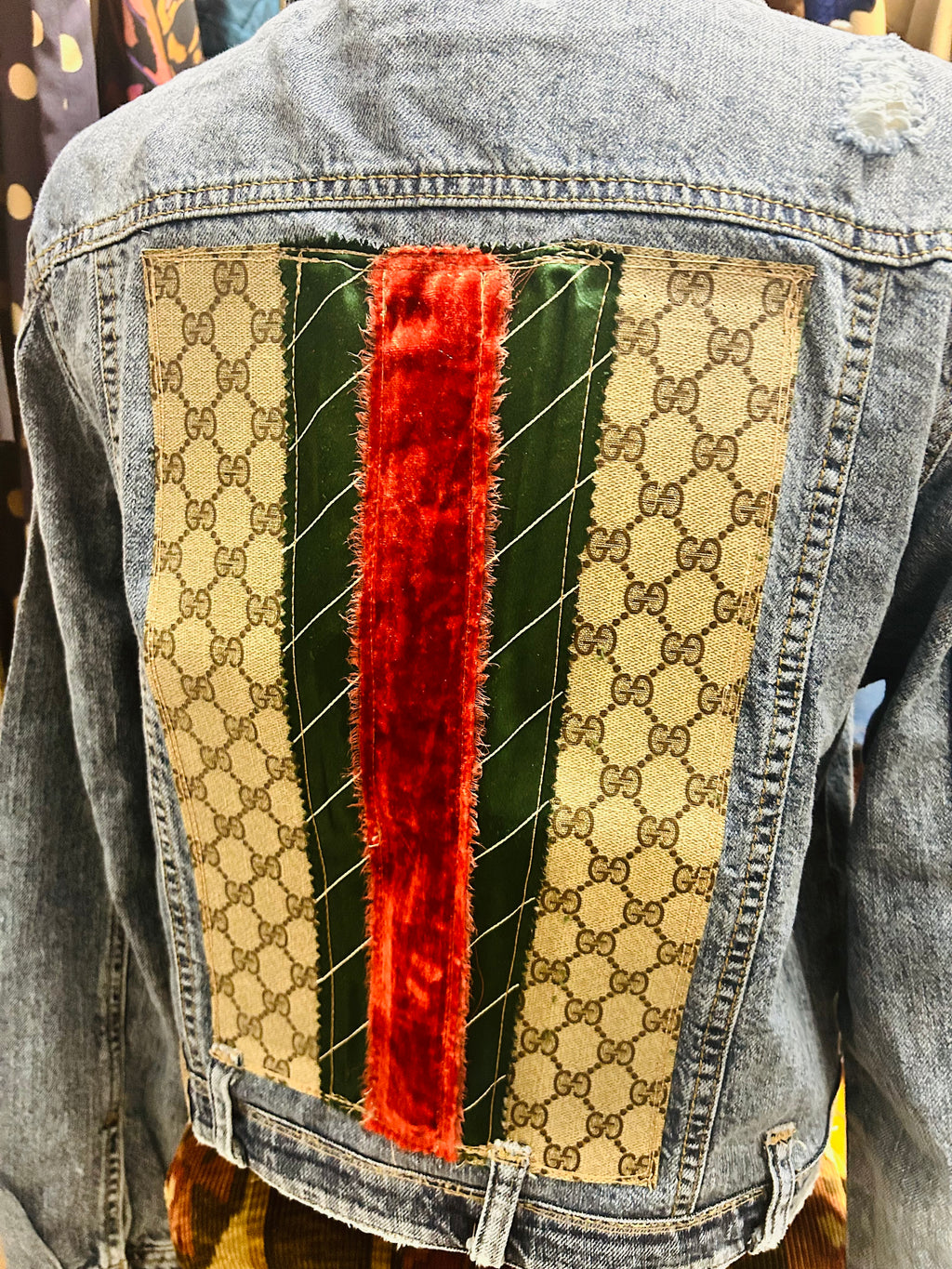 OOAK The Silk & Story Reworked Denim Jacket