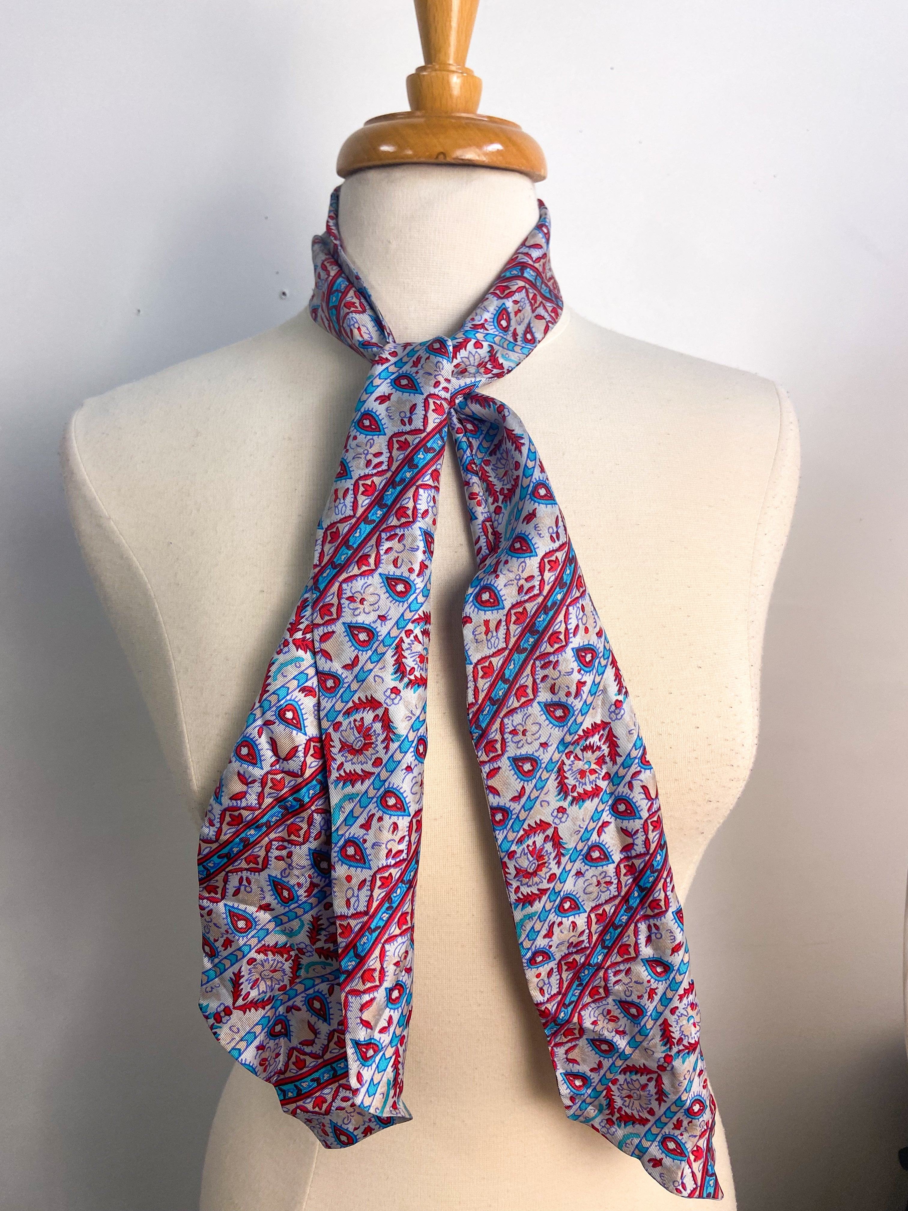 OOAK Vintage 100% Silk Scarf Evan Pizone Scarf