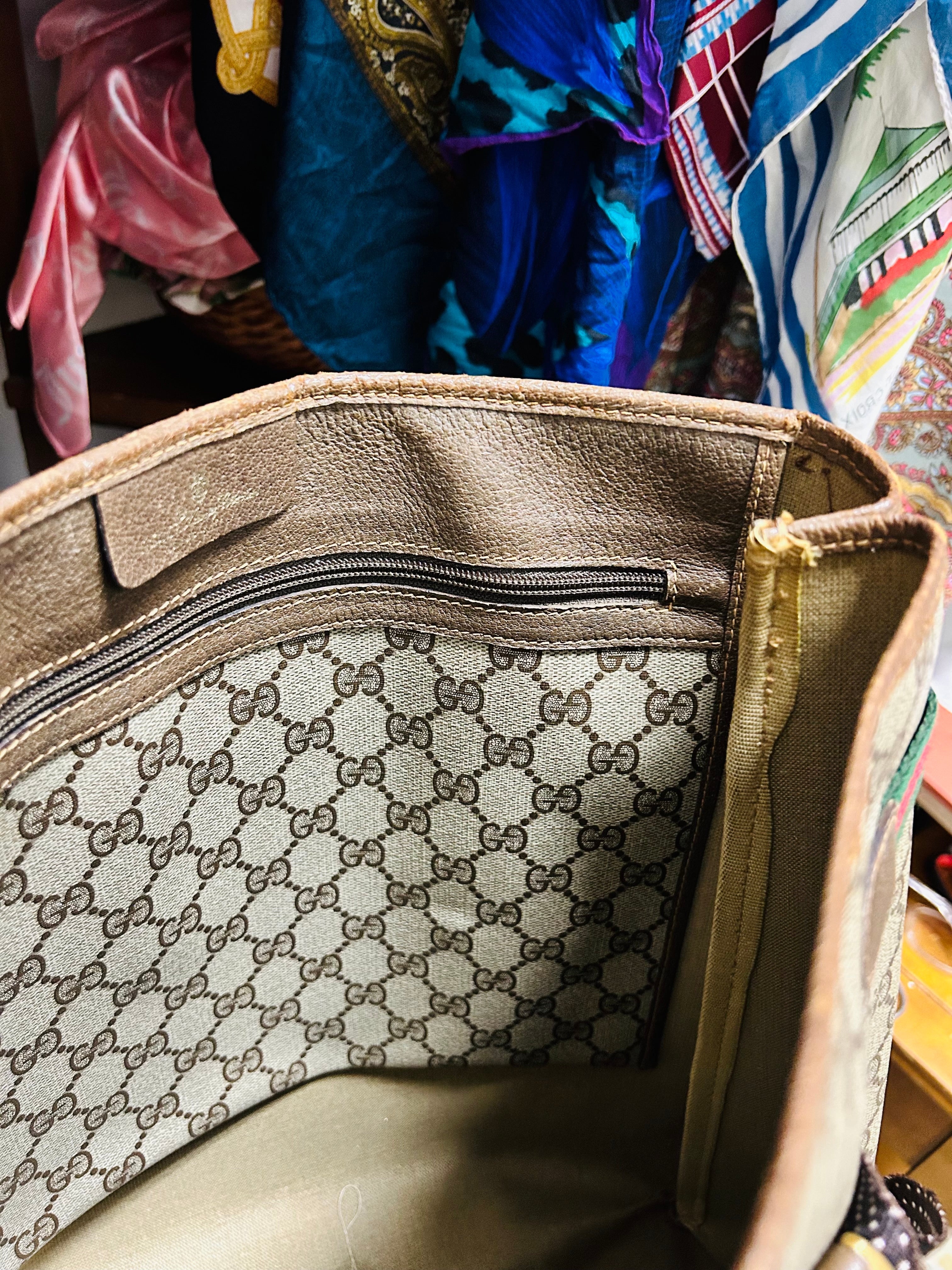 OOAK Authentic Vintage Dotted Handles Gucci Bag