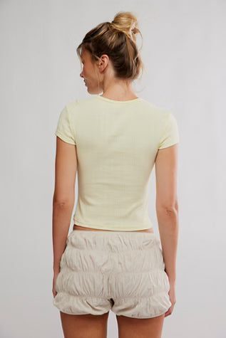 Free People Wait a Minute Baby Tee