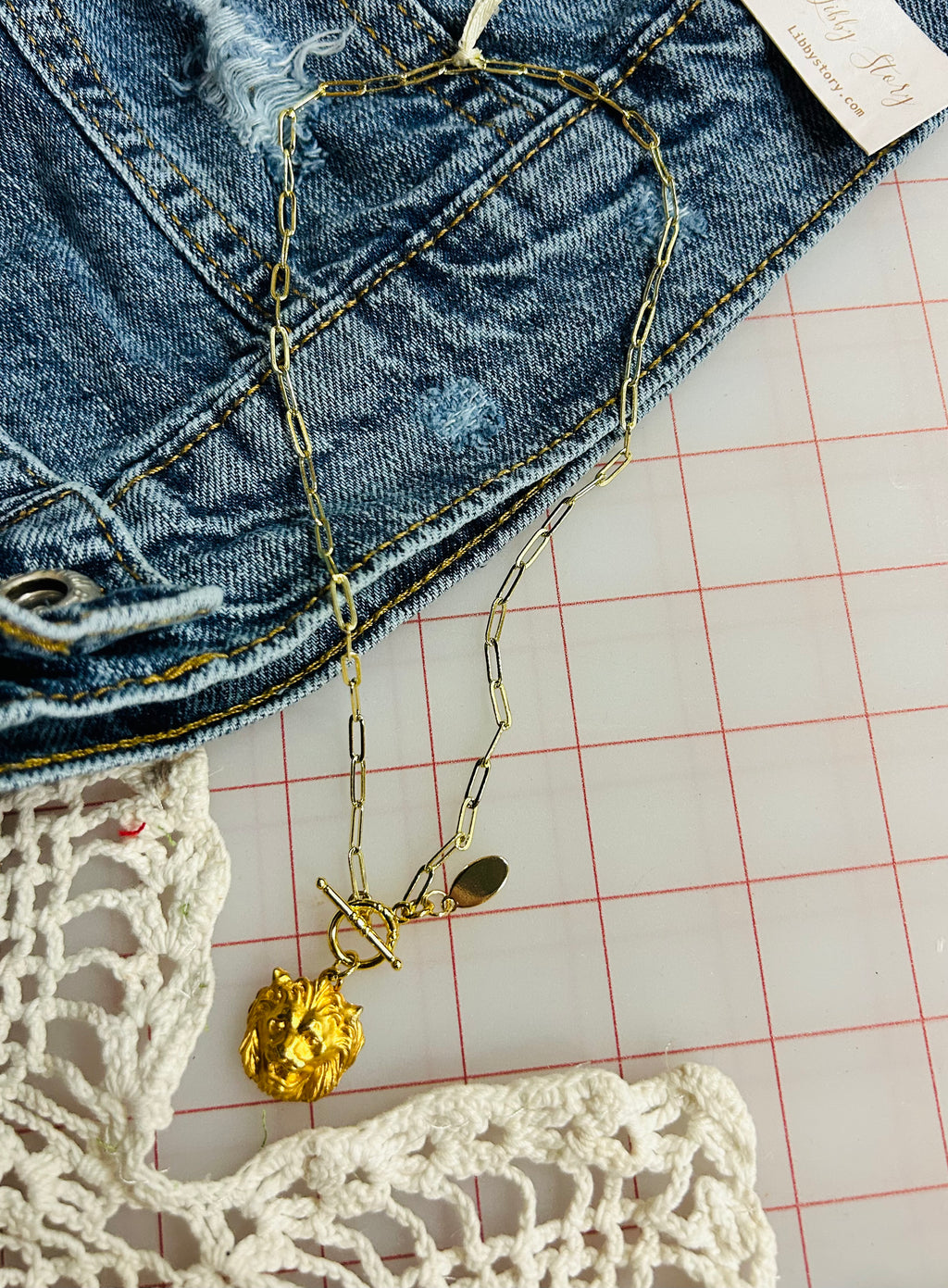 OOAK Small Vintage Earring Necklace