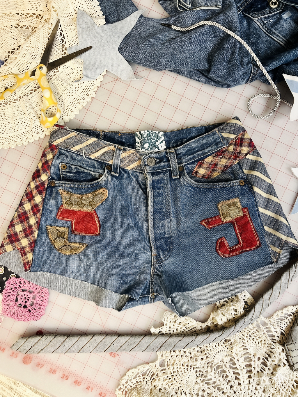 OOAk Gucci & Ties Cutoffs
