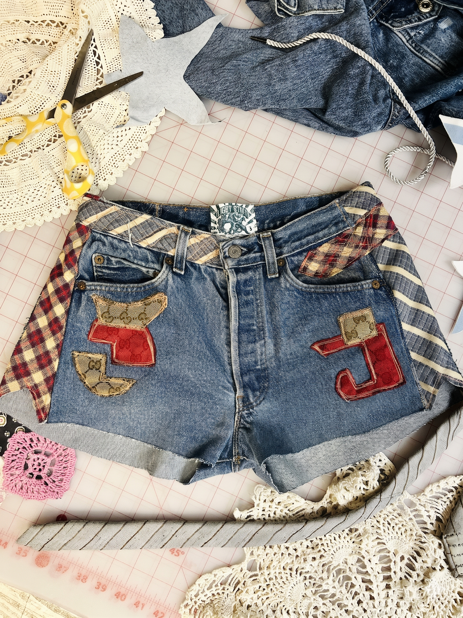 OOAk Gucci & Ties Cutoffs