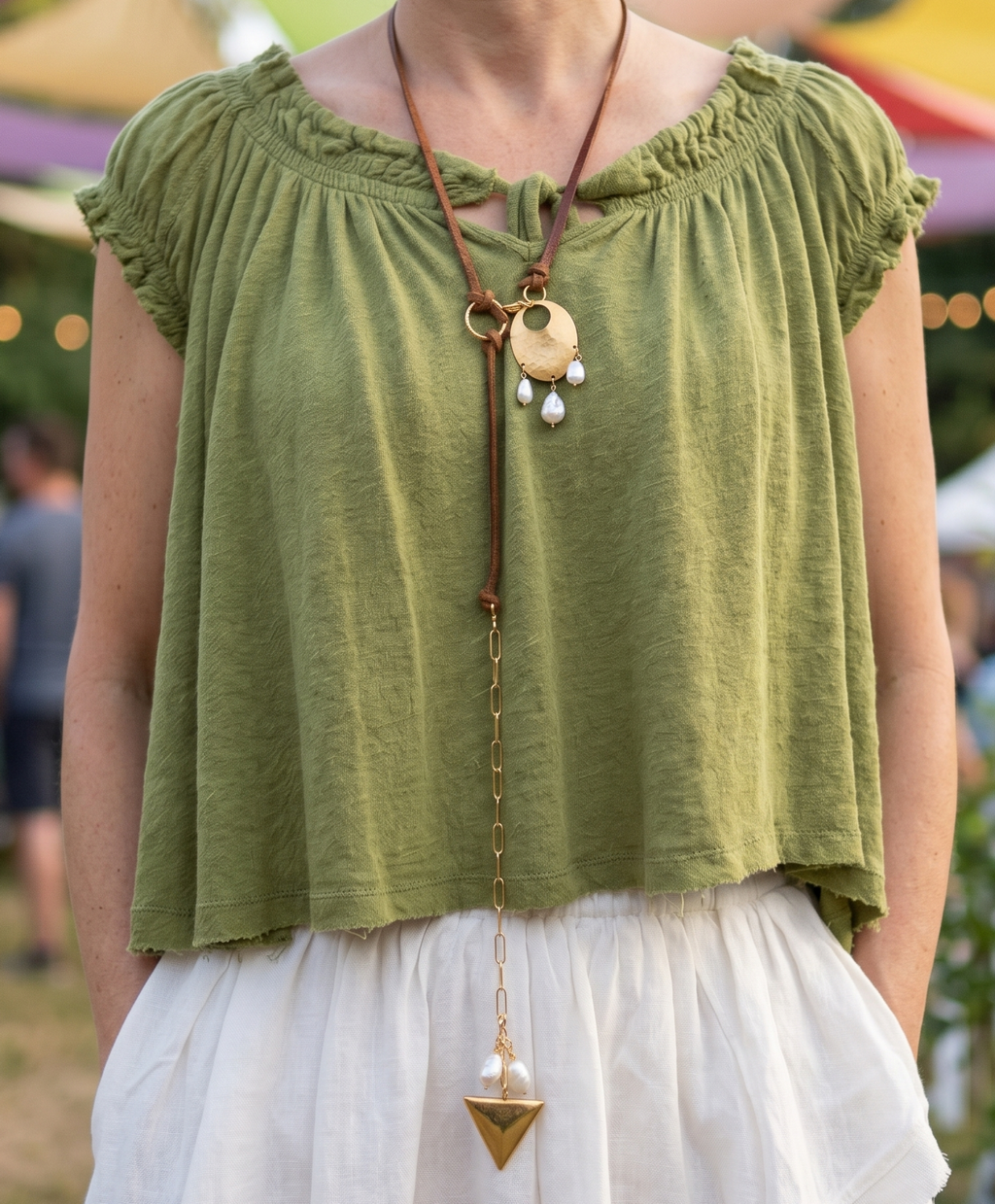 OOAK Leather Wrap Necklace or Belt