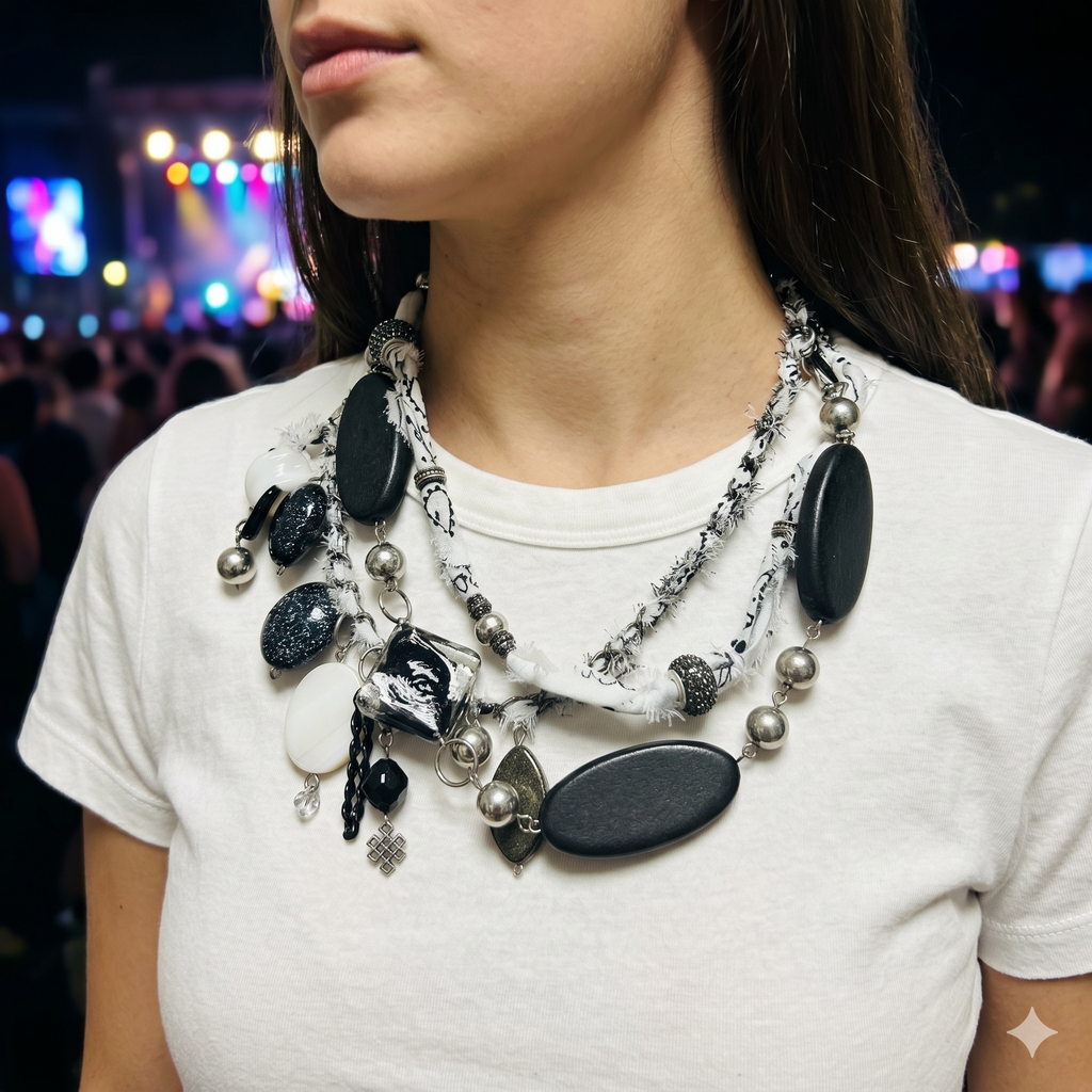 OOAK Bandana Mix Necklace or Belt