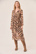 Nekane ANIMAL PRINT MIDI DRESS
