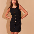 Organza Back Tie Dress