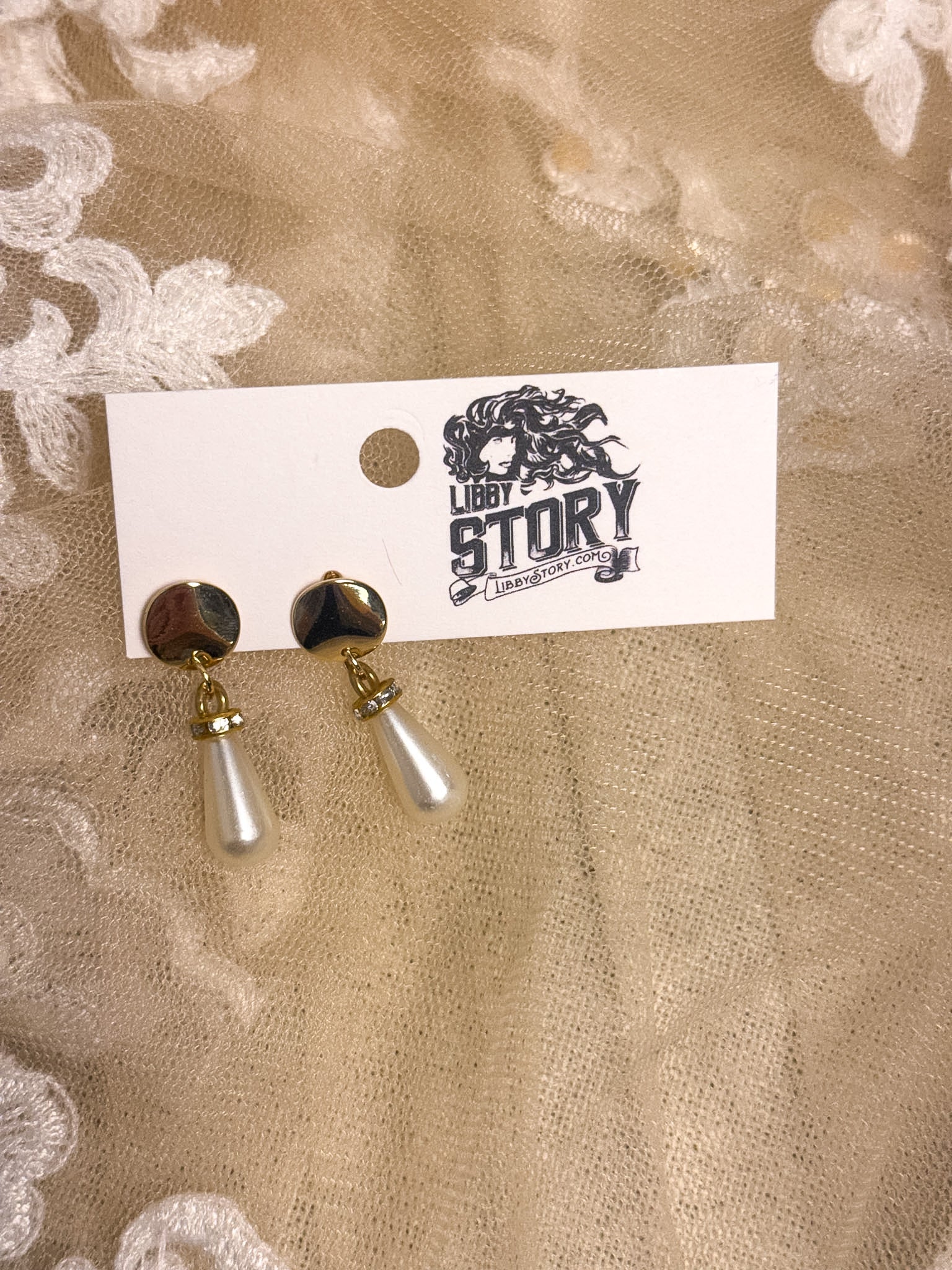 Handmade Pearl Drop Earrings