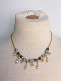 Bead Pearl Drop Necklace