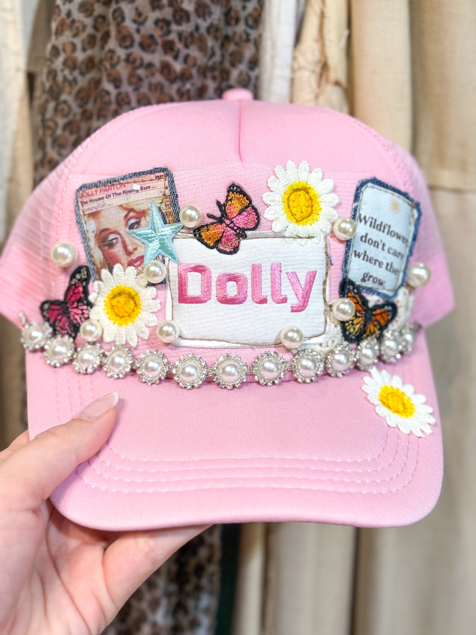 OOAK Dolly & Patchwork Trucker Hat