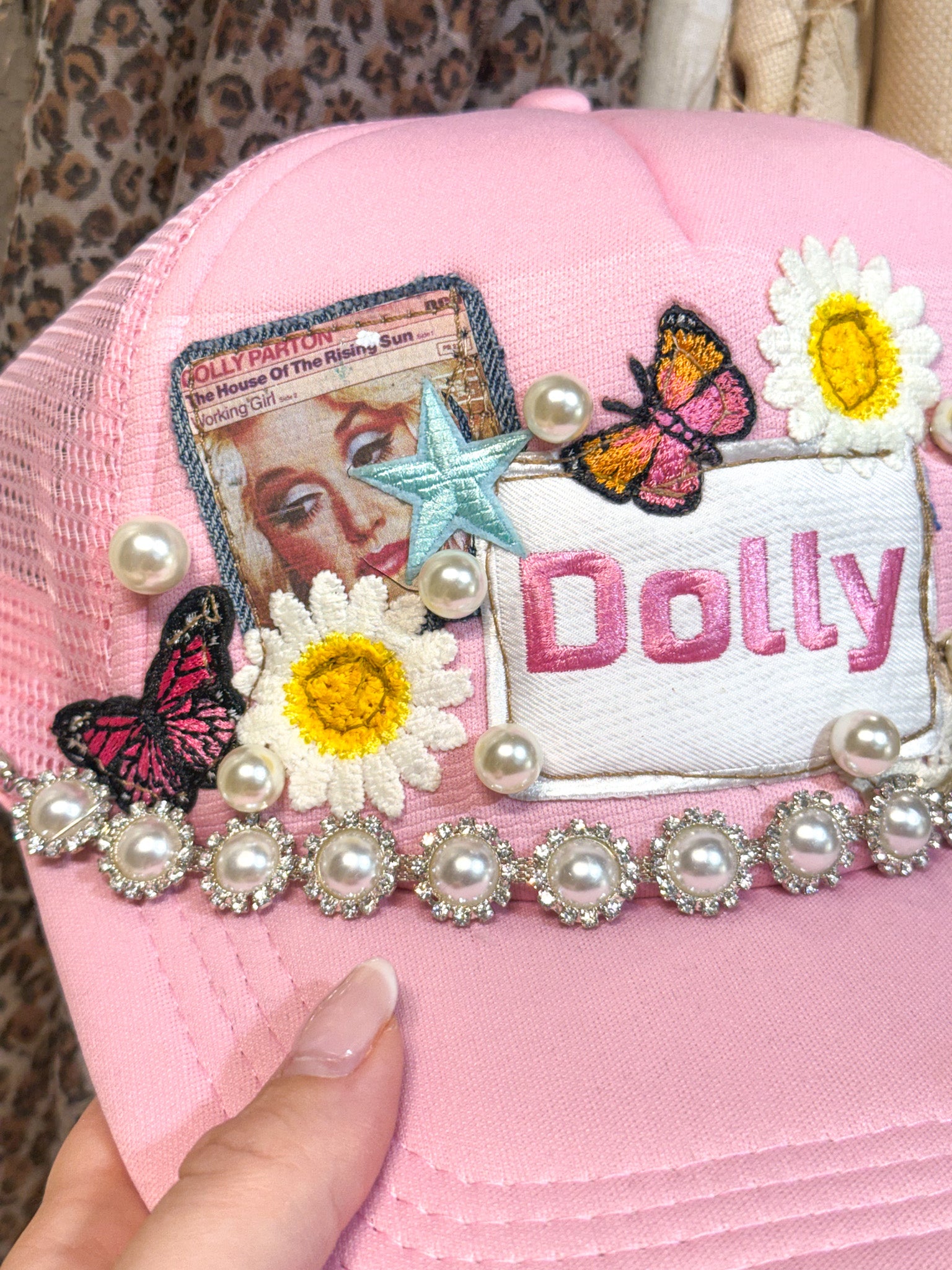 OOAK Dolly & Patchwork Trucker Hat