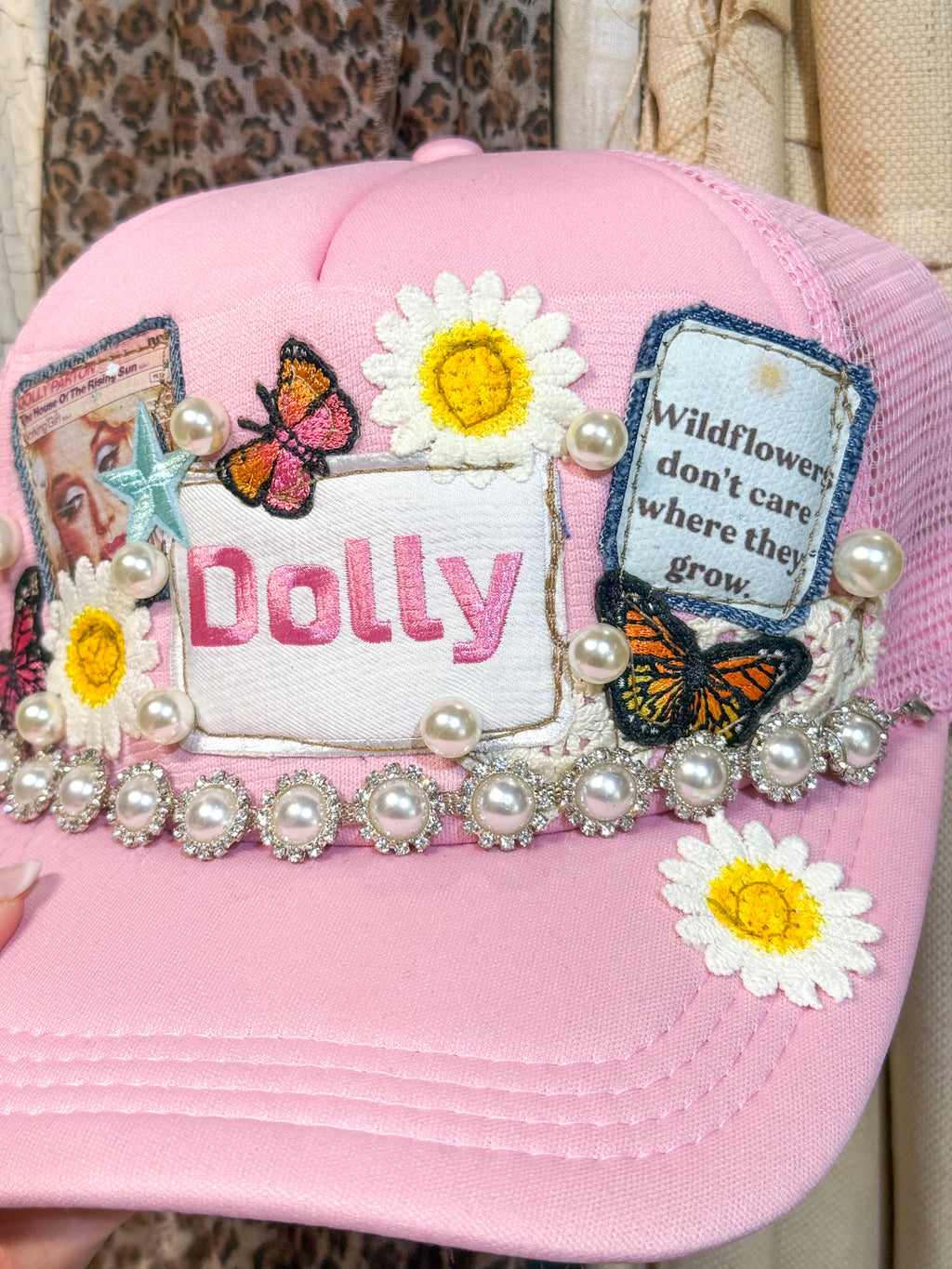 OOAK Dolly & Patchwork Trucker Hat