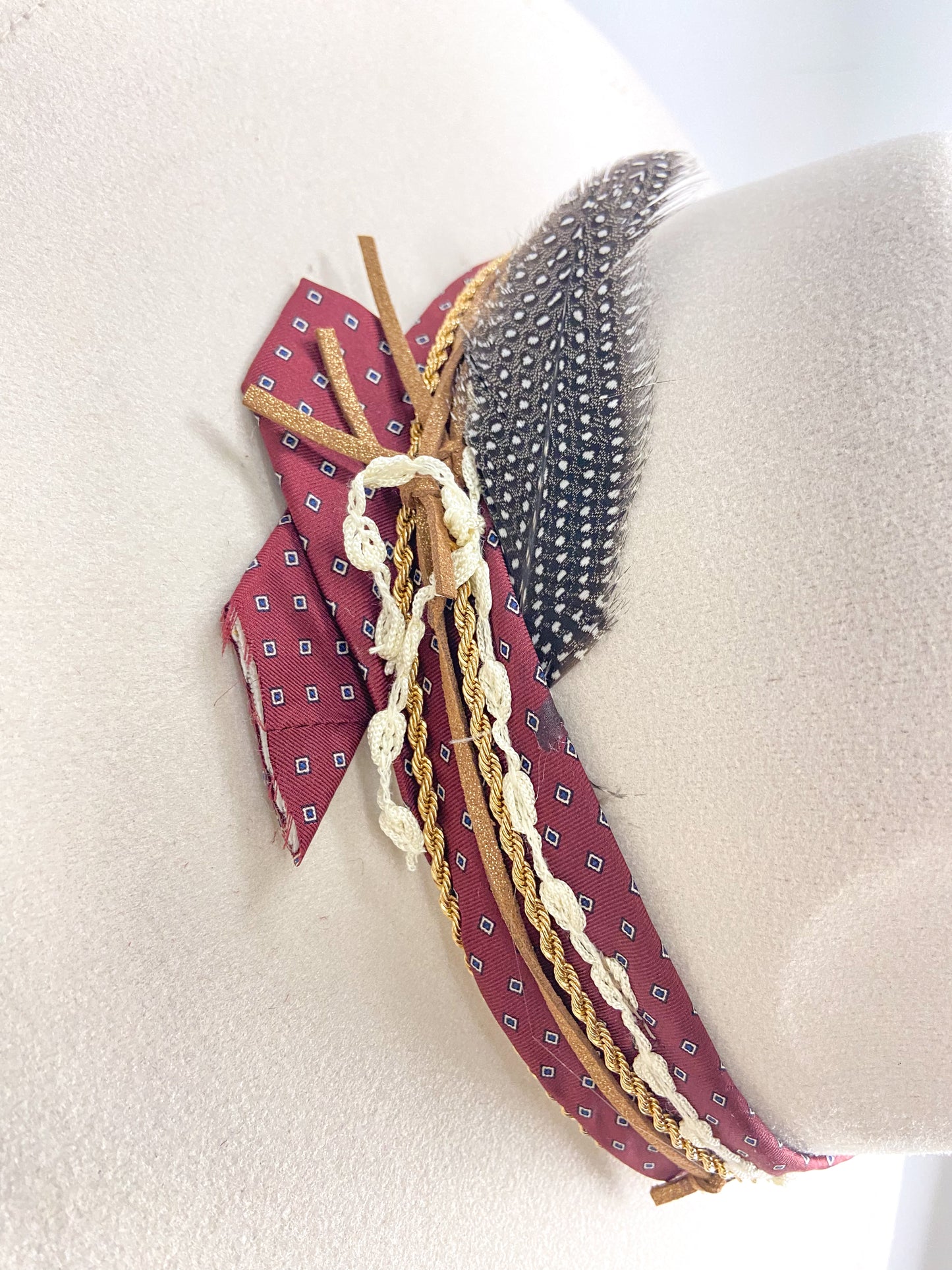 OOAK Vegan Wool Bulldog Hat