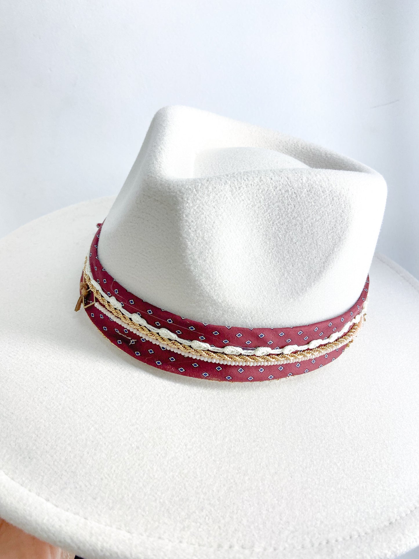 OOAK Vegan Wool Bulldog Hat