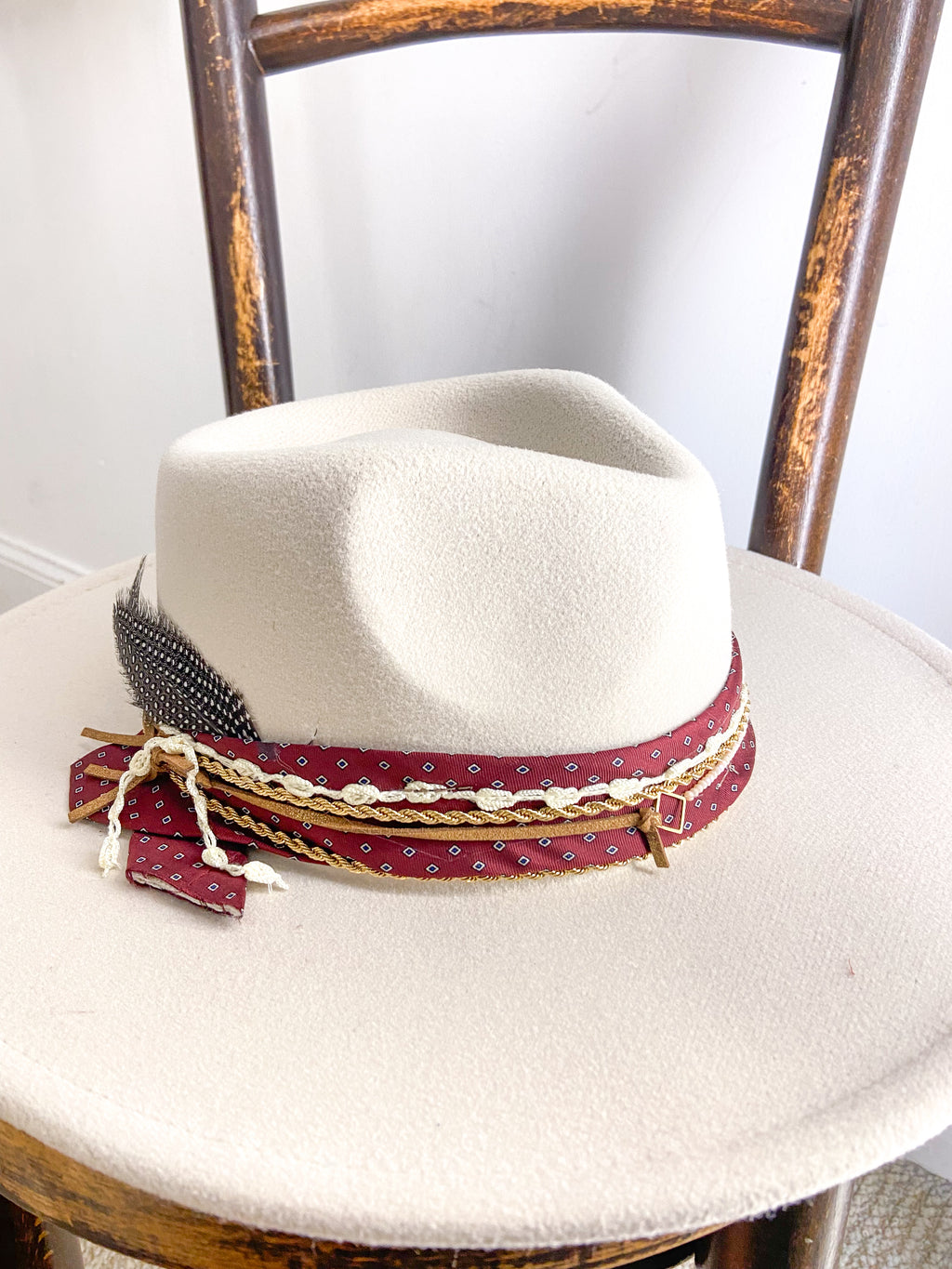 OOAK Vegan Wool Bulldog Hat