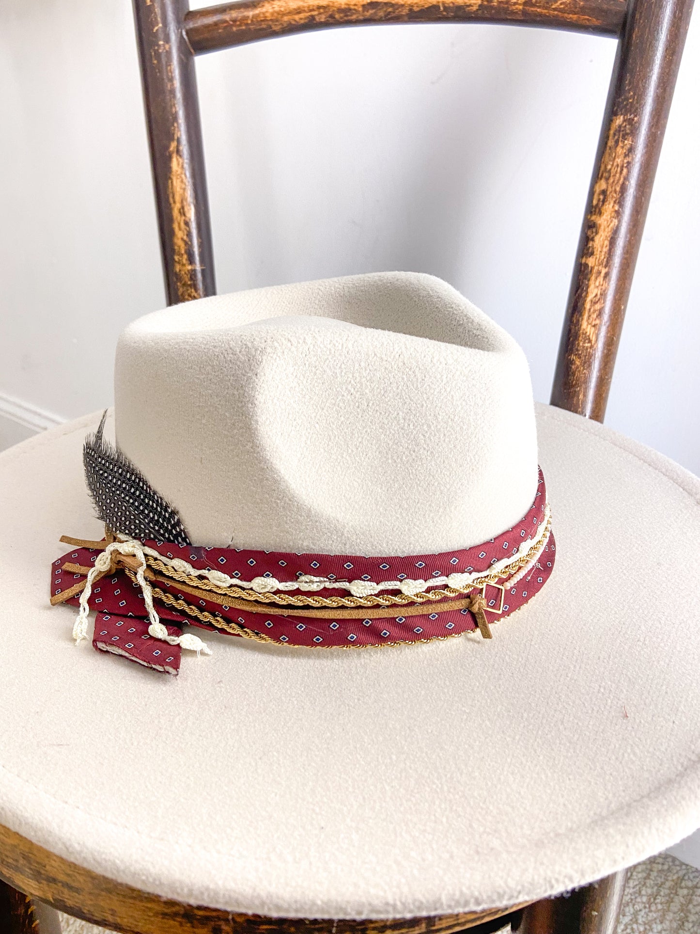 OOAK Vegan Wool Bulldog Hat