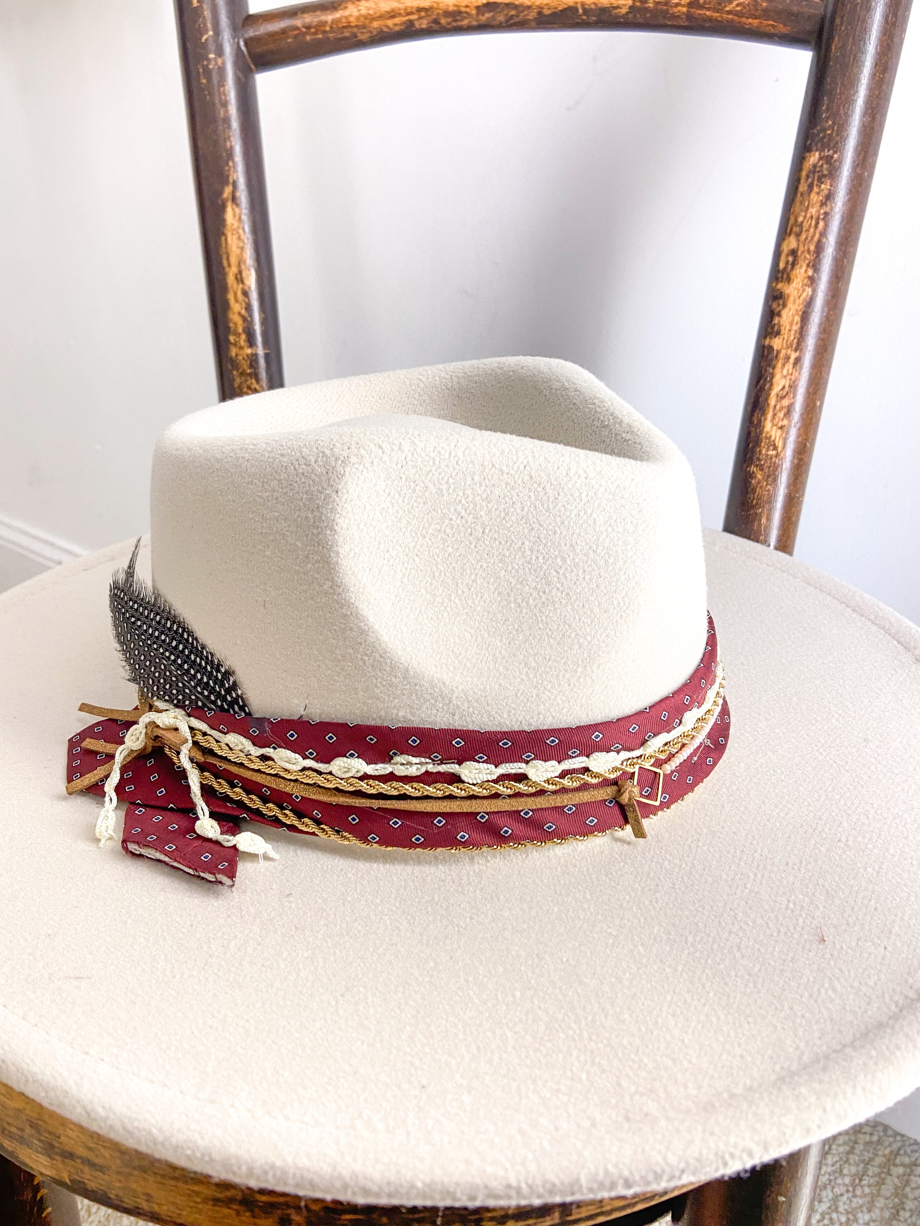 OOAK Vegan Wool Bulldog Hat