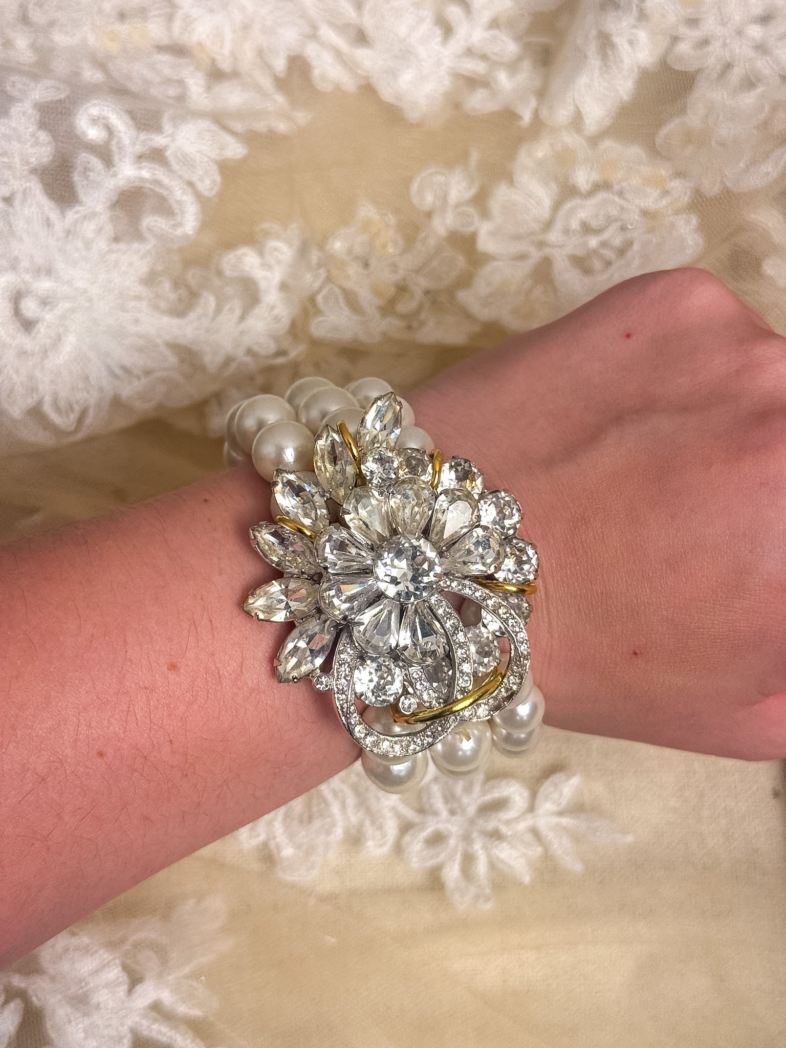 OOAK Vintage Broach Bracelet
