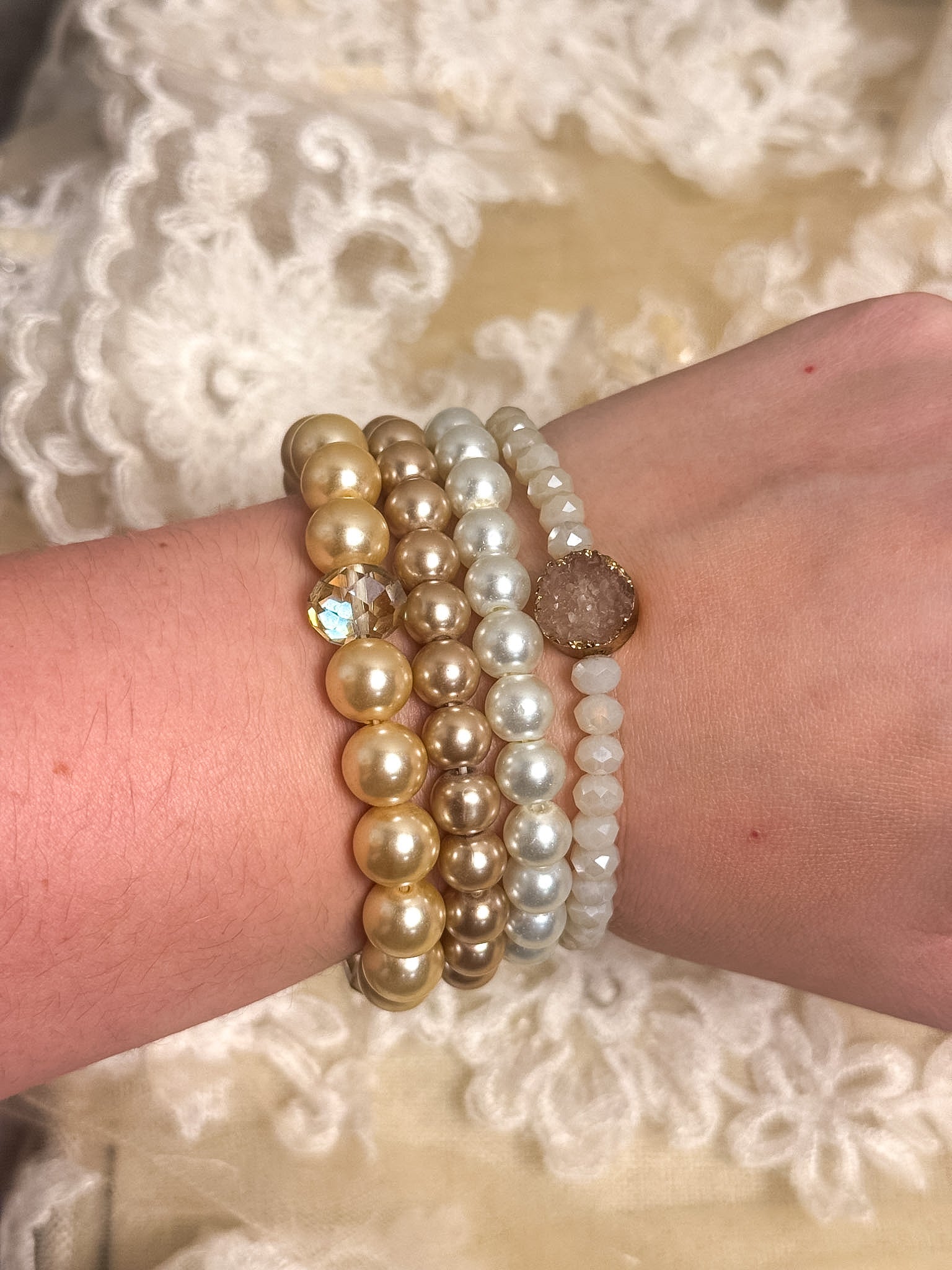 OOAK Vintage Carefree Bracelet Stack