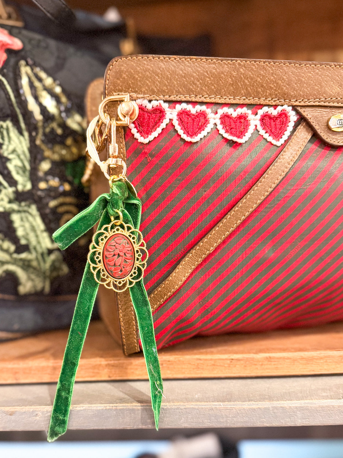 Handmade Velvet Ribbon Charm