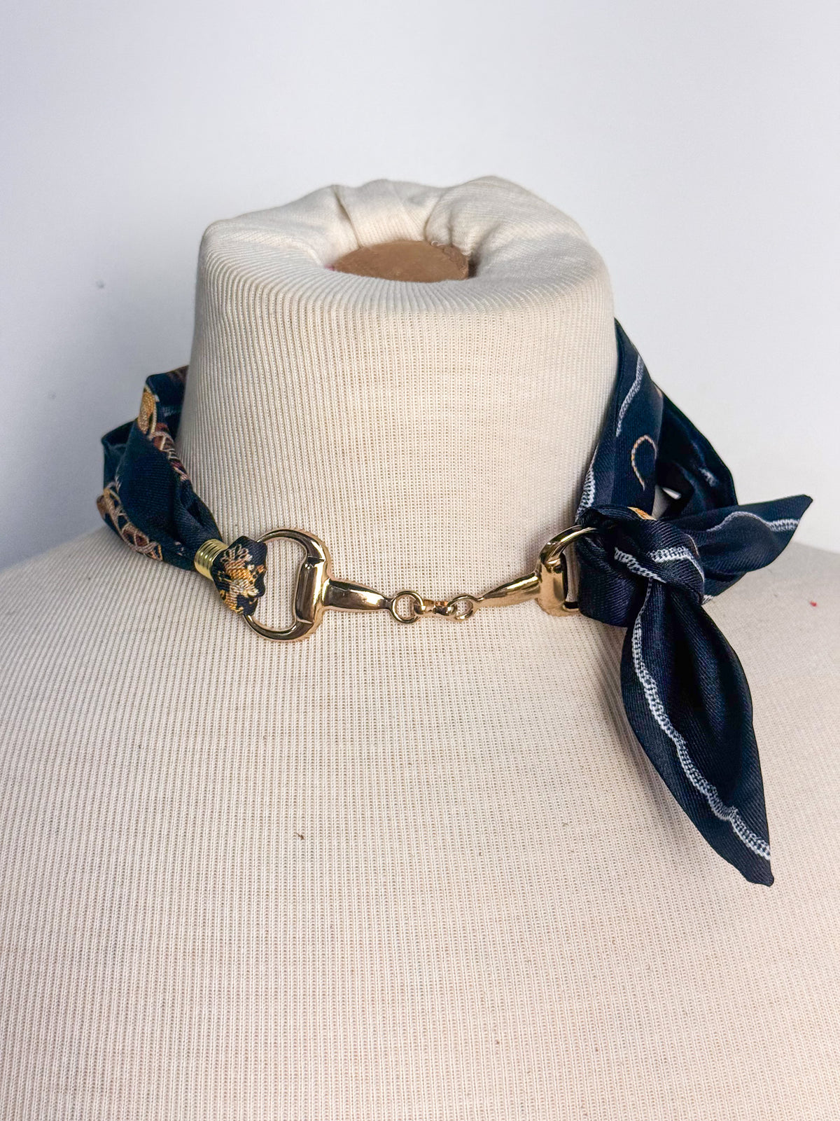 Handmade Horse Bit Scarf Necklace