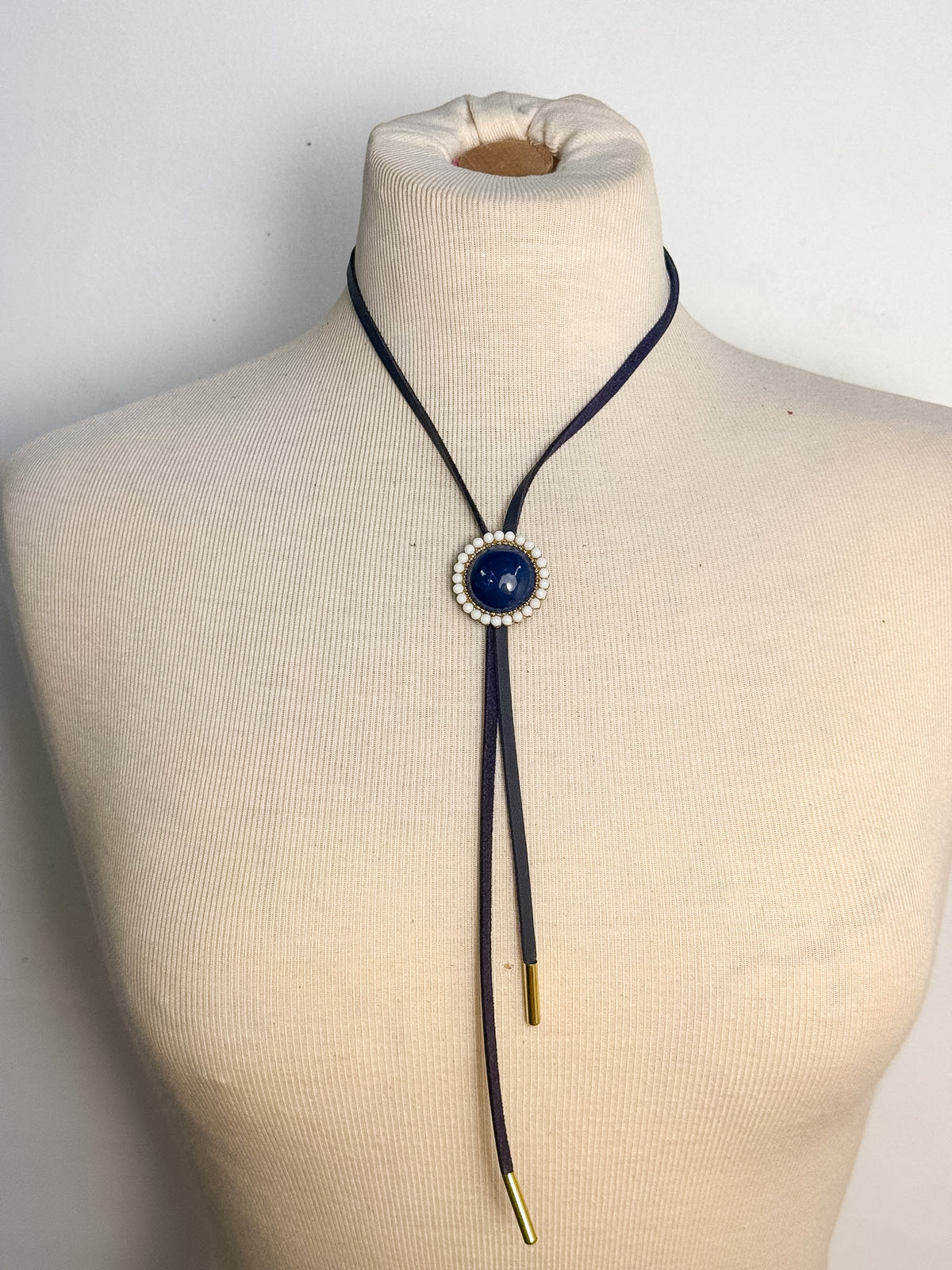 OOAK Navy/Pearl Bolo