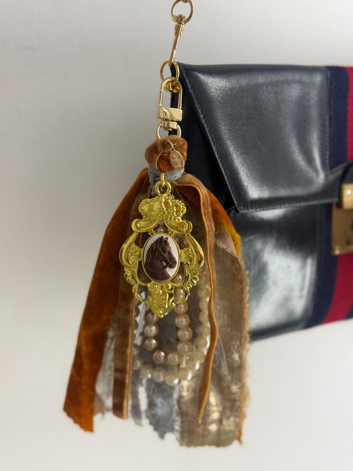 Handmade Horse Cameo Bag Charm