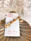 Handmade Velvet Pearl Clip