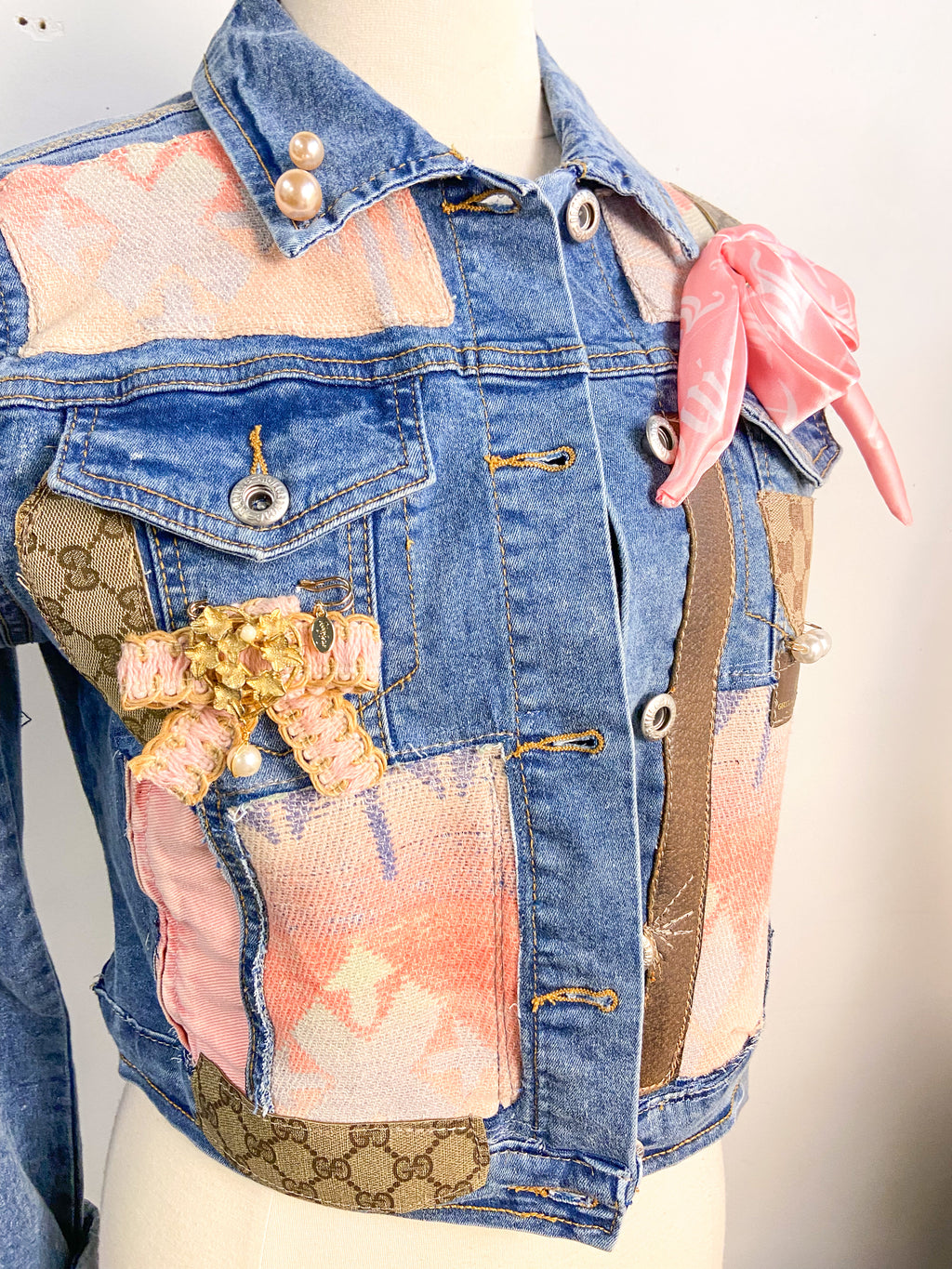 OOAK Denim Aztec GG Jacket